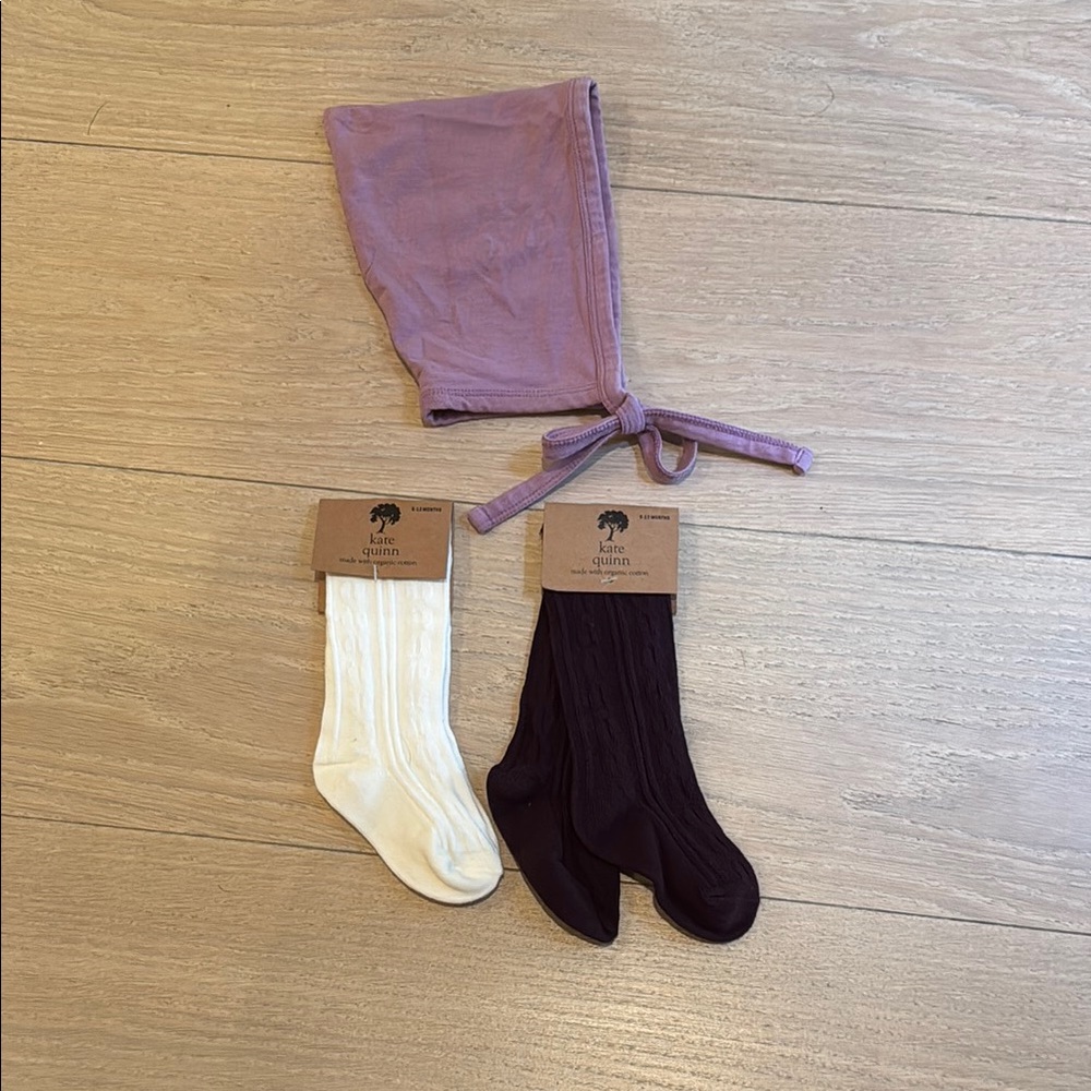 Kate Quinn Bonnet and Sock Set
